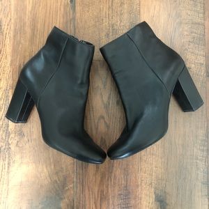 Steve Madden Leather Pixie Ankle Boot Black Size 11